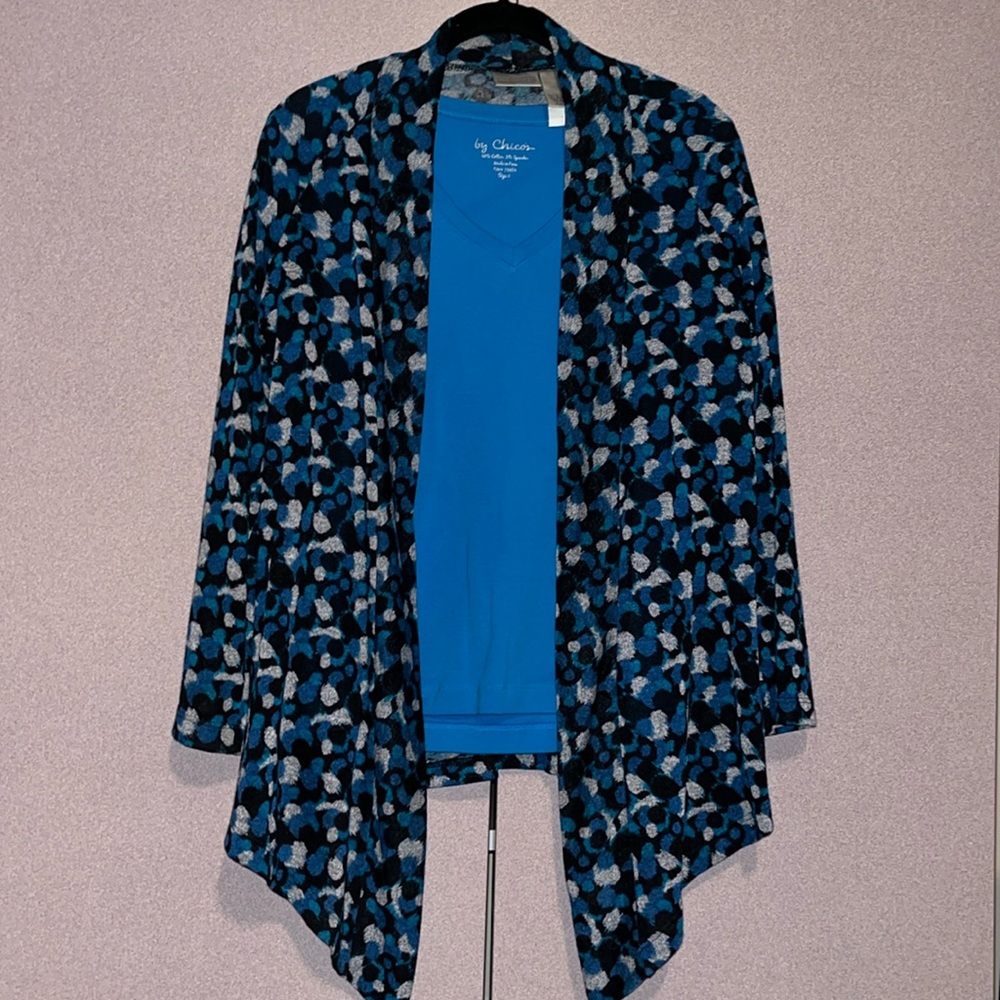 Chico’s (2 coordinating pieces), T and wrap with sleeves